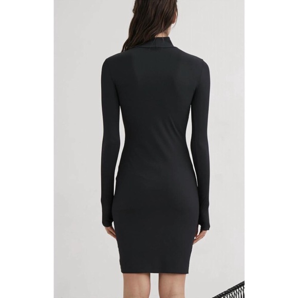 LANSTON Turtleneck Mini Dress In Black Small NWT - Picture 2 of 2